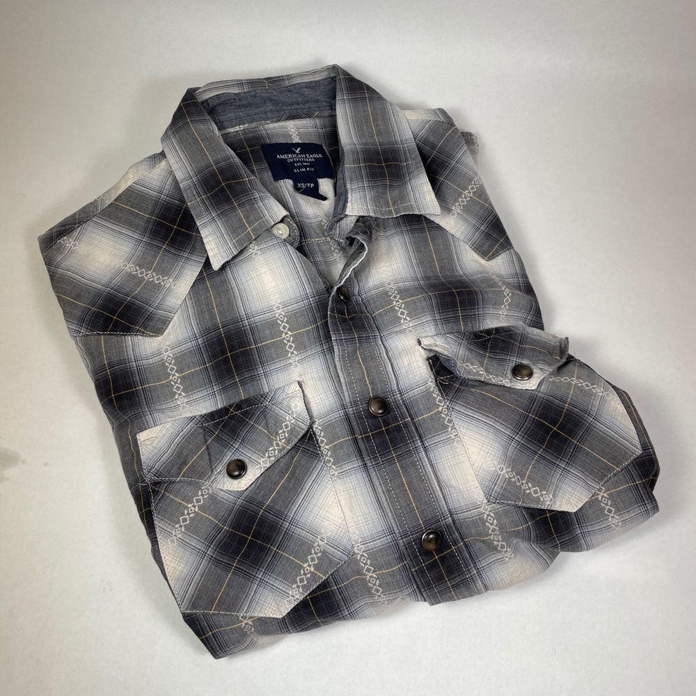 American Eagle Flannel Plaid Shirt